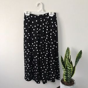 ASOS Petite - Midi Skirt w/ Polka Dot Print